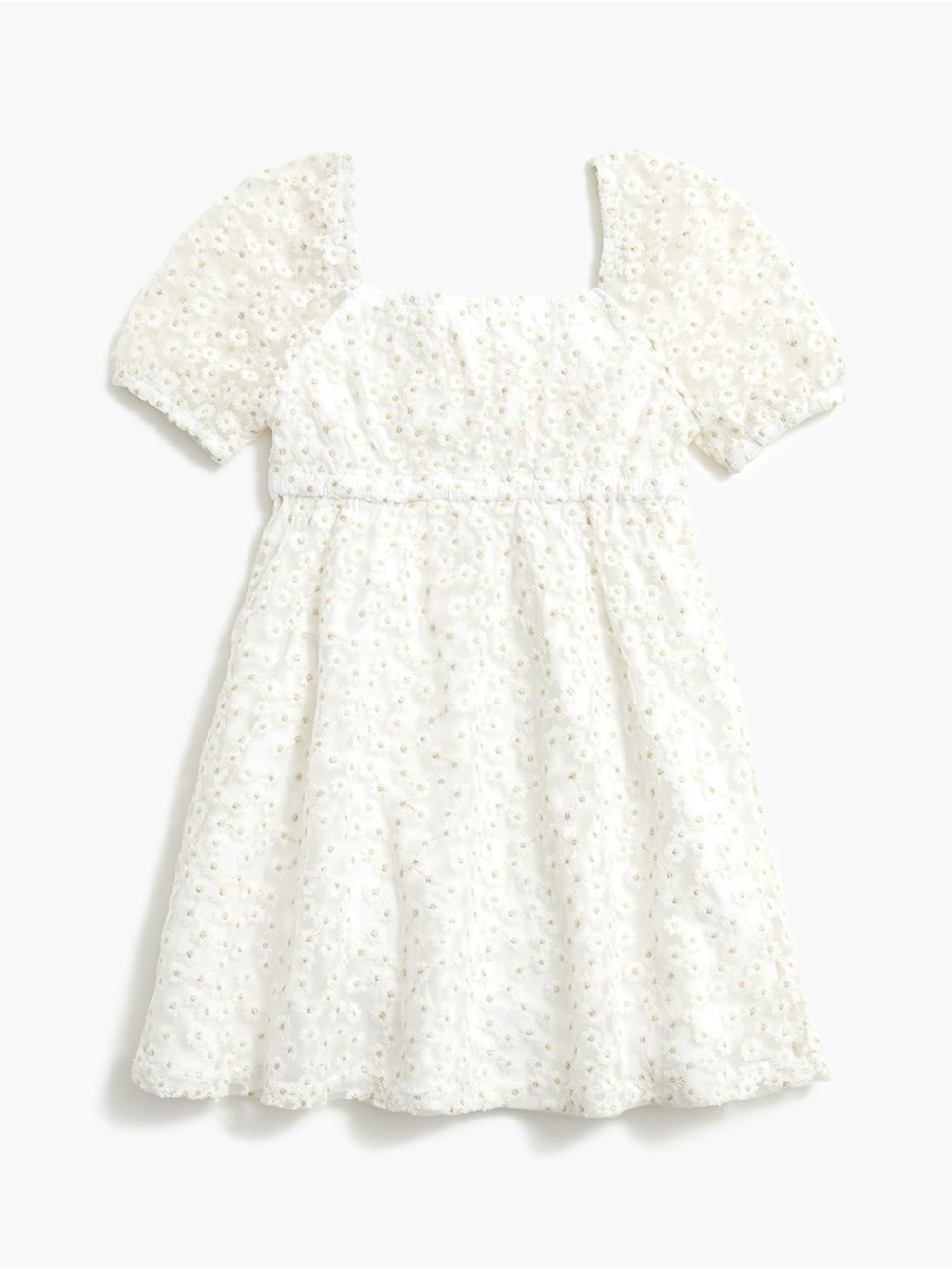Crewcuts Daisy Embellished White Dress
